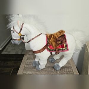 Disney Store Tangled Rapunzel Horse Maximus Plush Stuffed Animal 15"